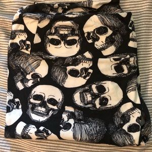 Skull lularoe leggings TC Halloween